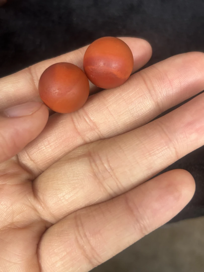 南红柿子带玫红尺寸16.3.16.4