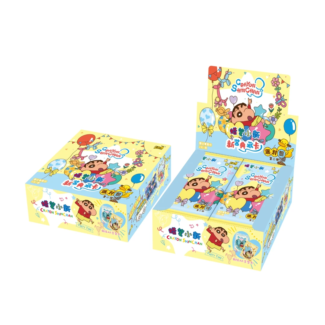 【9.9米来刺盒】蜡笔小新派对包2弹动漫周边盲盒收藏正版卡牌盲盒