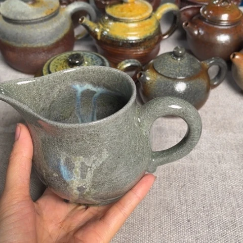 紫砂茶杯玉化功杯