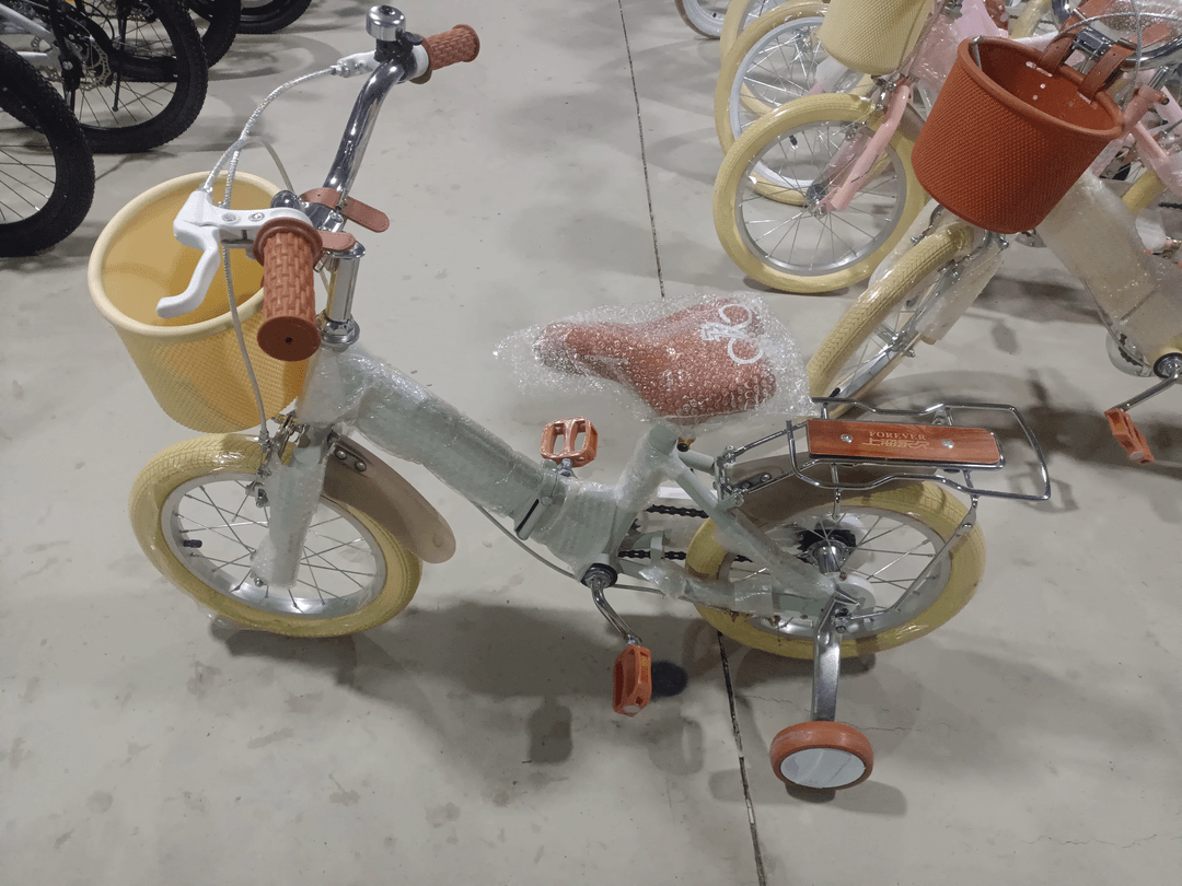 16/14寸黄/灰/粉色自行车（样品微瑕，介意勿拍。No退No换）