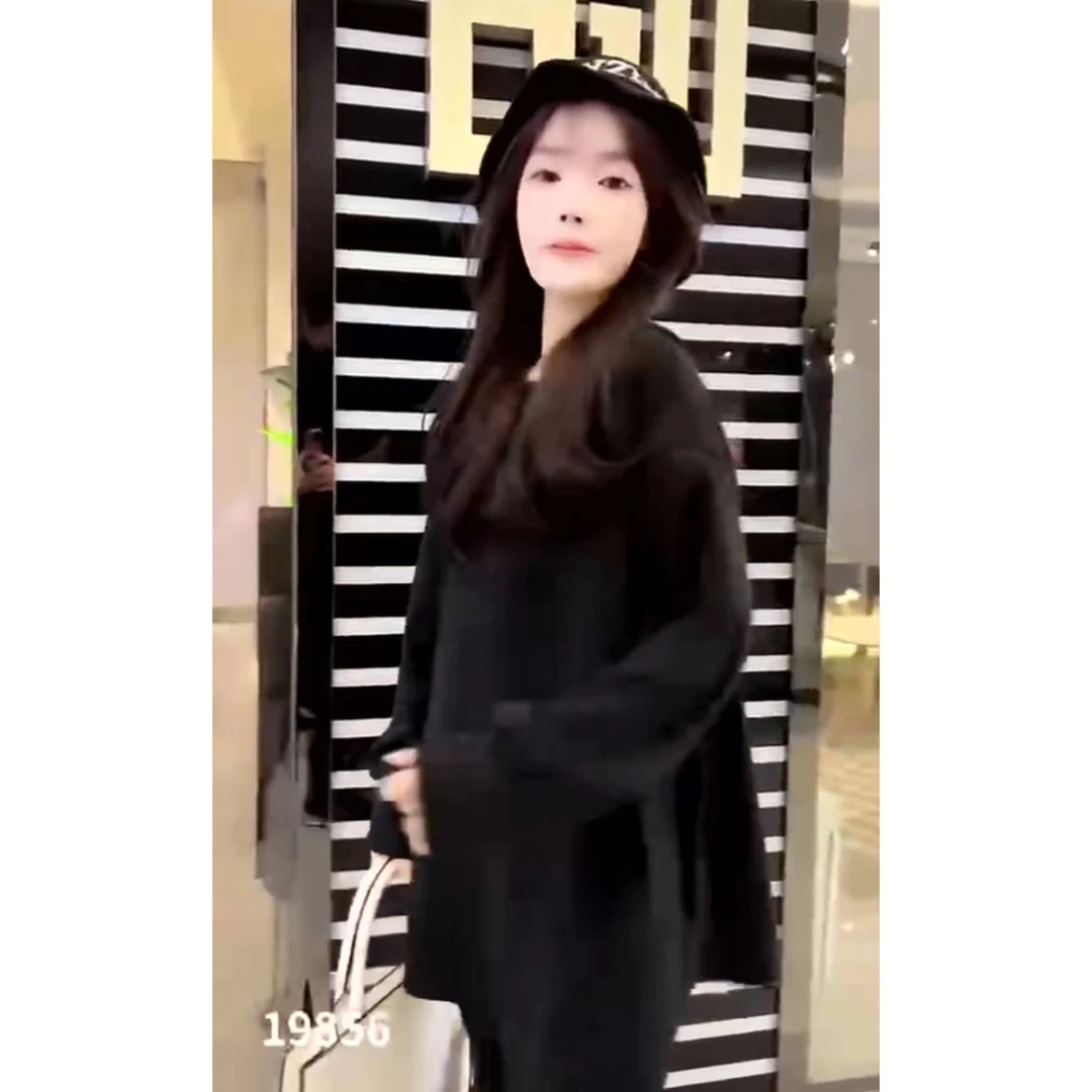 【妞总推荐】23冬 MF 中长款 连帽卫衣 宽松卫衣 休闲 卫衣【19856】