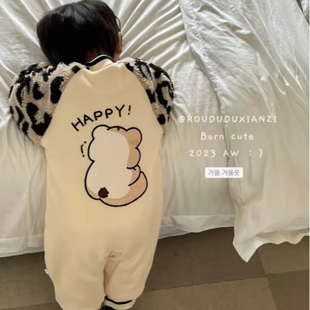 时尚小熊-小萌趣闭挡哈衣-60080