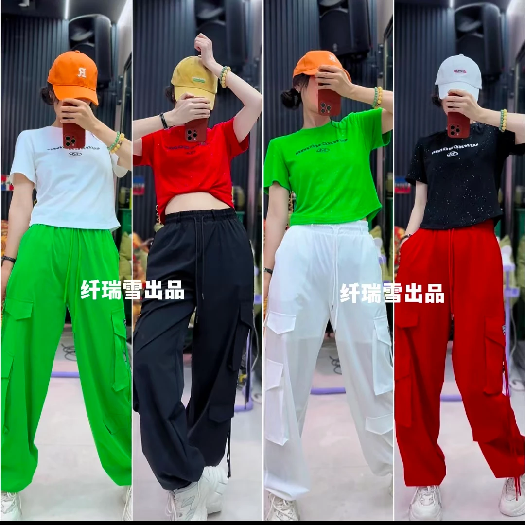 纤瑞雪夏季新款411#烫金弹力棉时尚短袖 百搭潮流