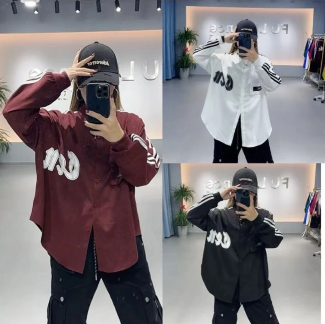 秋冬新款8016#斜纹绒棉衬衣 百搭时尚潮流 男女同款衬衣休闲长袖