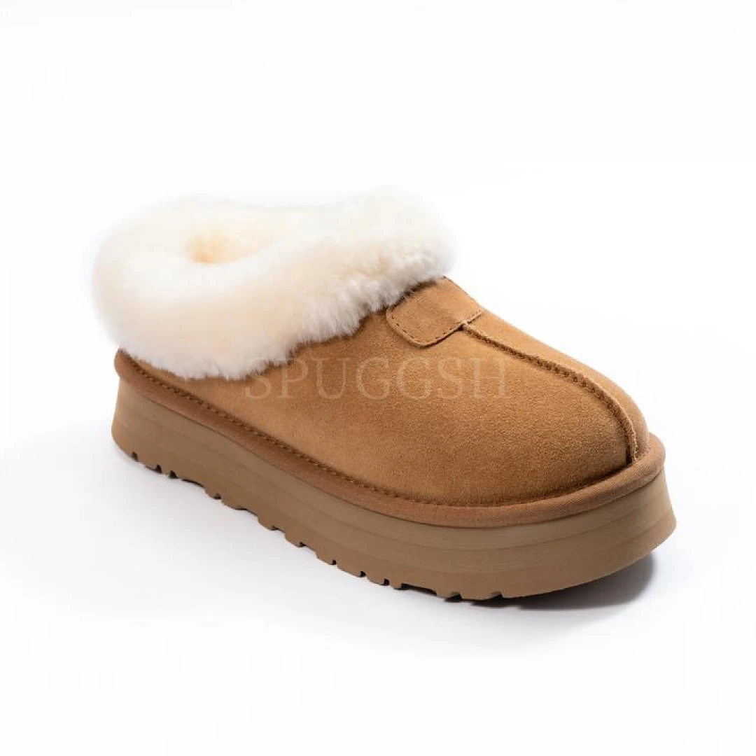 【薄厚底塔次特】2024年新款厚底雪地靴时尚简约百搭保暖冬季舒适