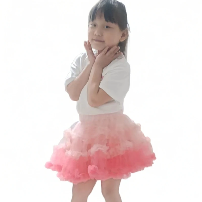 快乐宝贝童装女童洋气短裙凸凸群夏季裙子蓬蓬裙百搭女宝