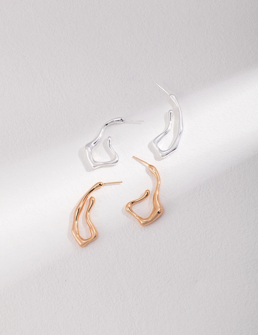 925银耳饰 简约耳饰极简气质小众轻奢高级感设计酷个性