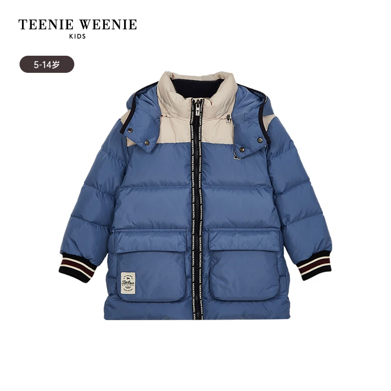TeenieWeenieBaby小熊童装男童防水防风可拆卸羽绒服TKJD234T01K