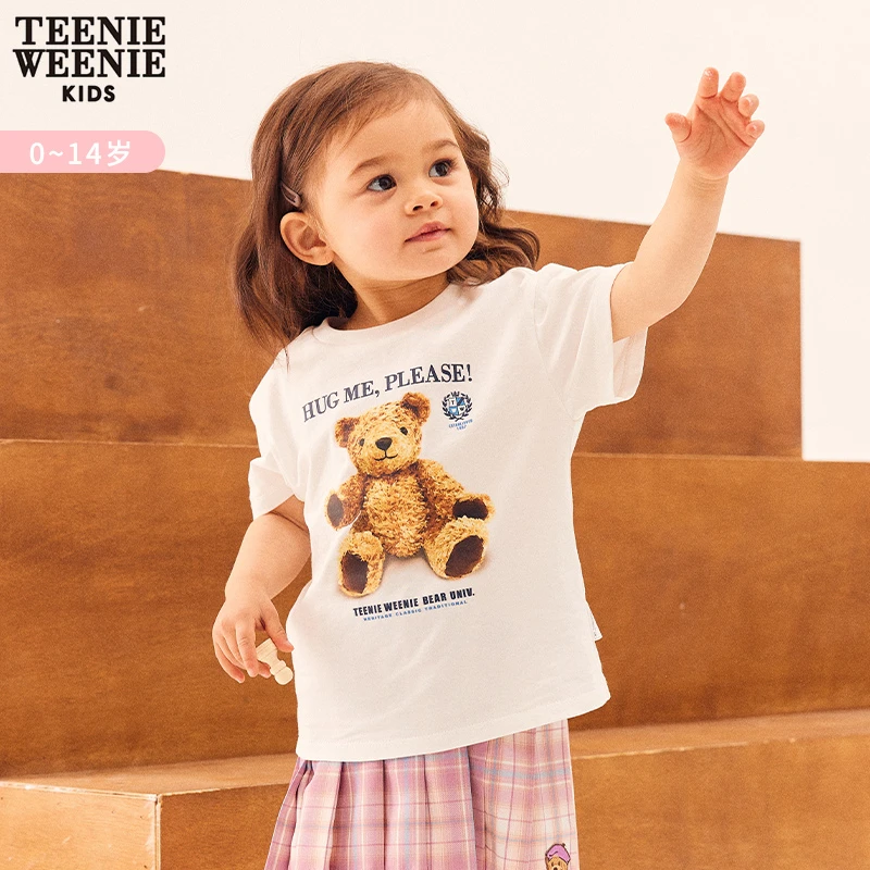 TeenieWeenie Bab女童夏季印花T恤TKRA236473I/T0RA236453N