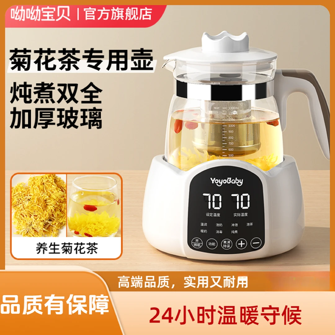 养生壶办公室小型全自动加厚玻璃保温家用多功能煮菊花茶器烧水壶