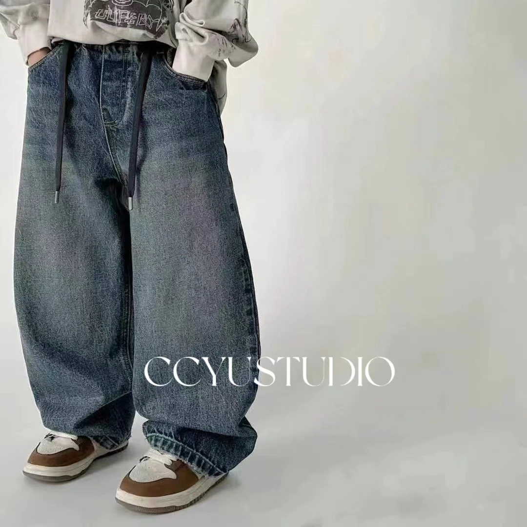CCYU 水洗做旧牛仔裤T0209