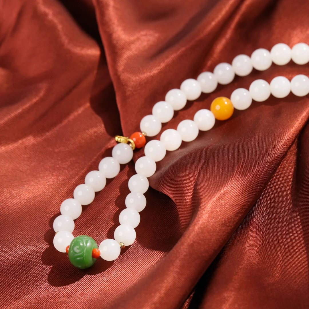 寅石珠宝丨白玉项链设计款