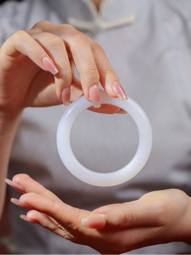 寅石珠宝｜羊脂白玉手镯