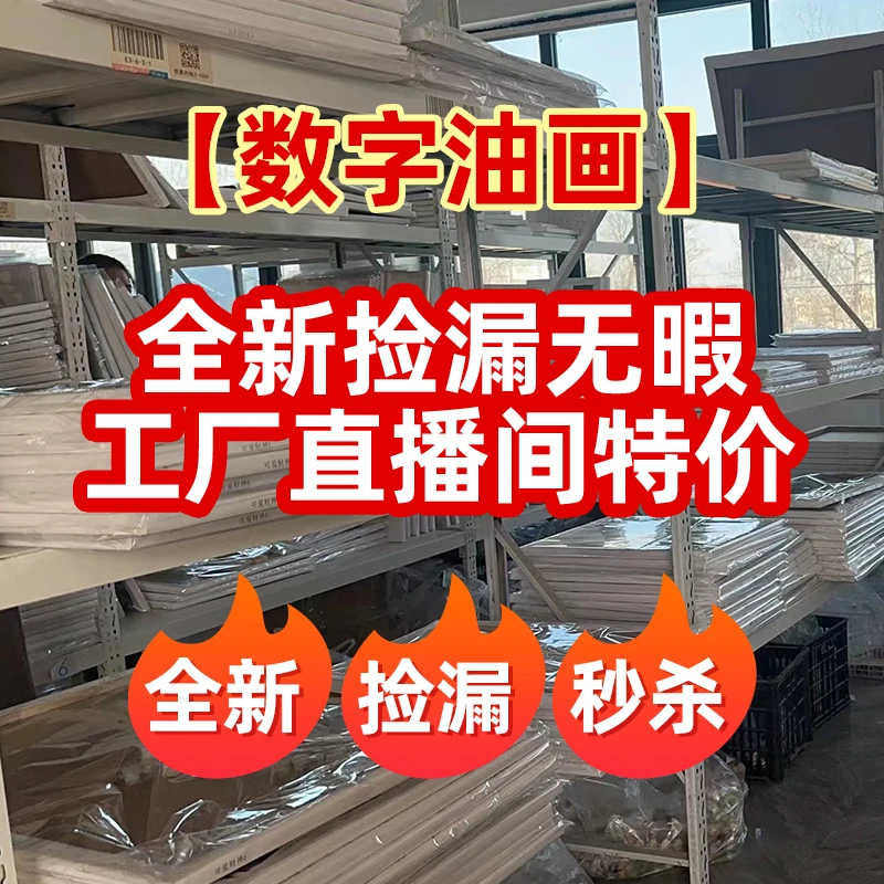 【孤品5060绷内框B201-B400】diy数字油画工厂直播间手绘装饰画