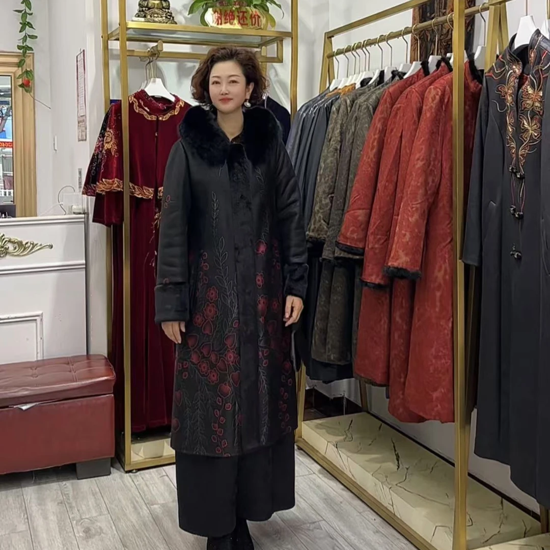 2024年高端大气皮毛一体外套8818