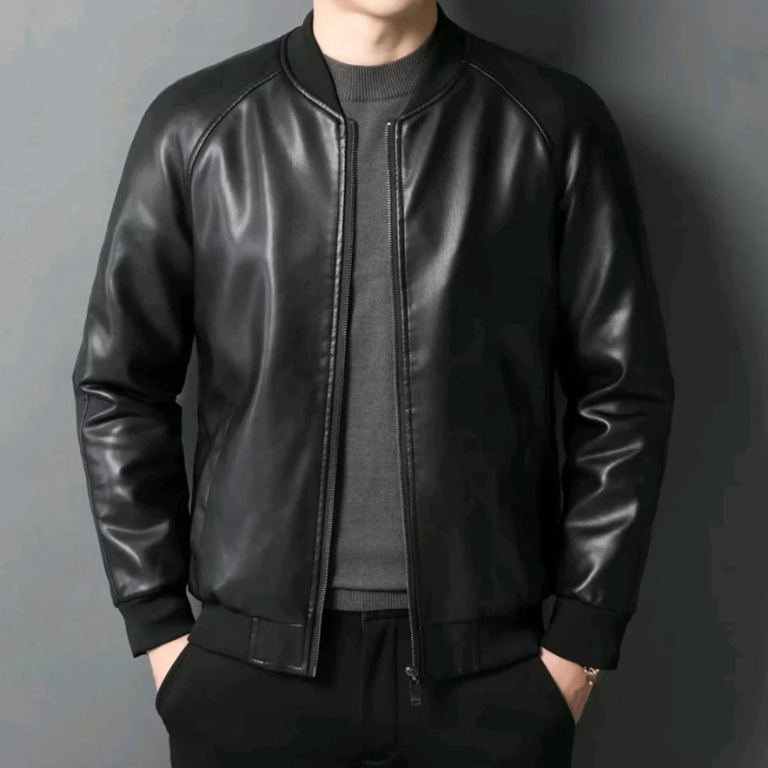 男士秋冬帅气男士夹克皮衣男十姐G1~200