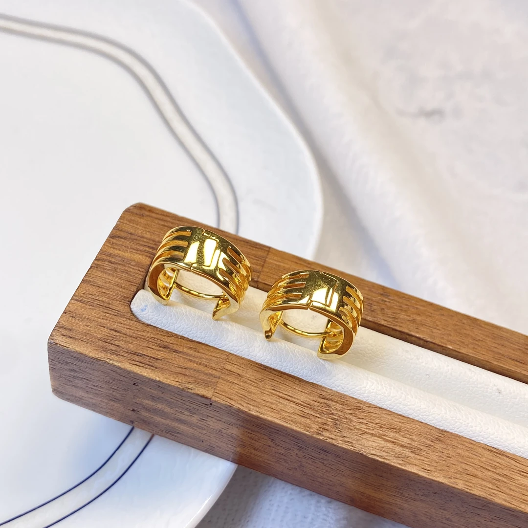 耳饰 M黄色波浪耳环多样性发货40460