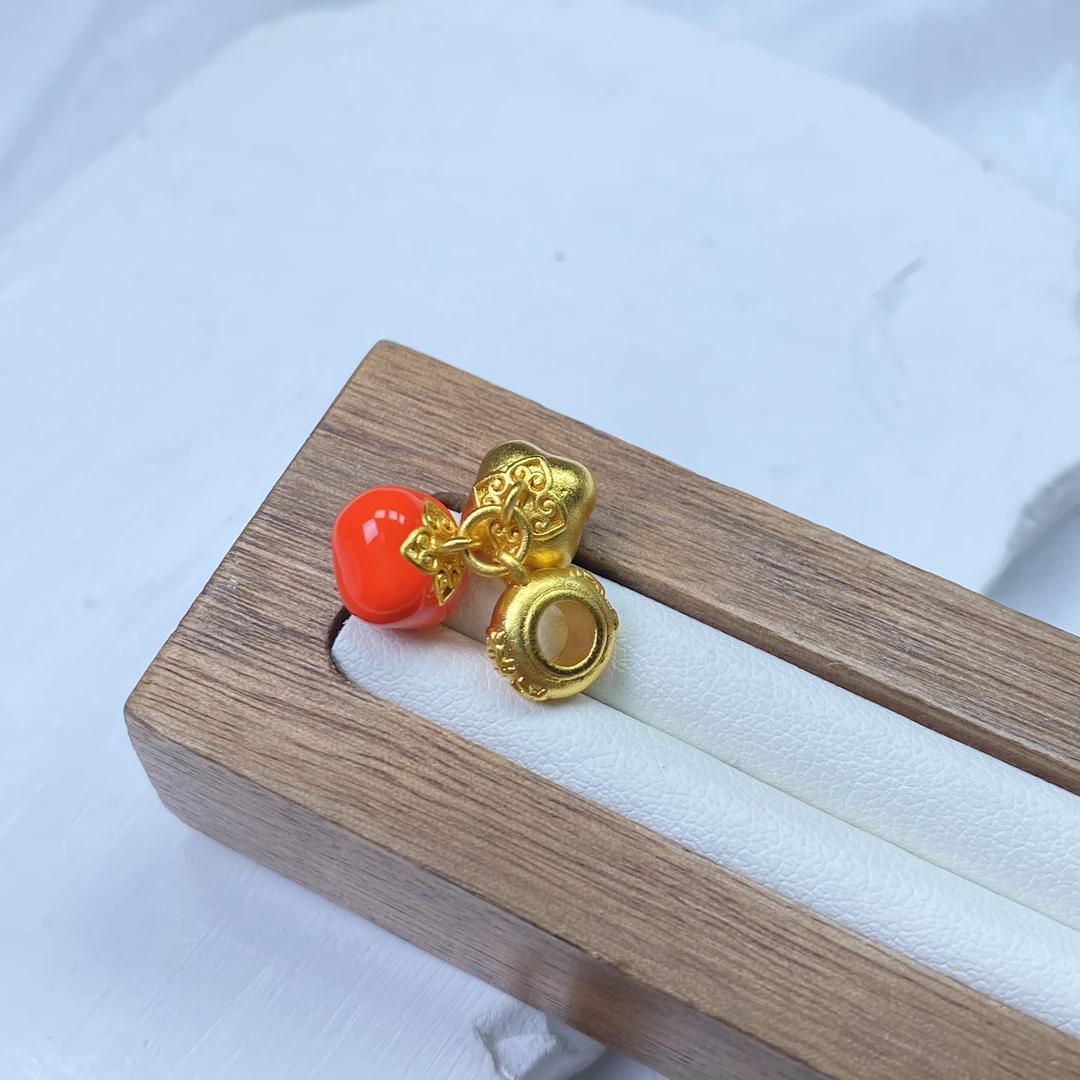 吊坠 C黄色柿子吊坠多样性发货40301