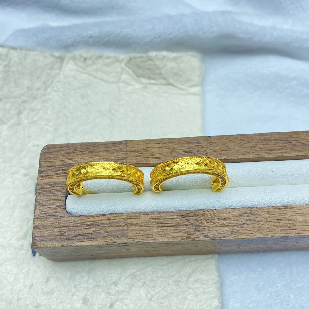 耳饰 Z黄色麦穗耳圈多样性发货44444