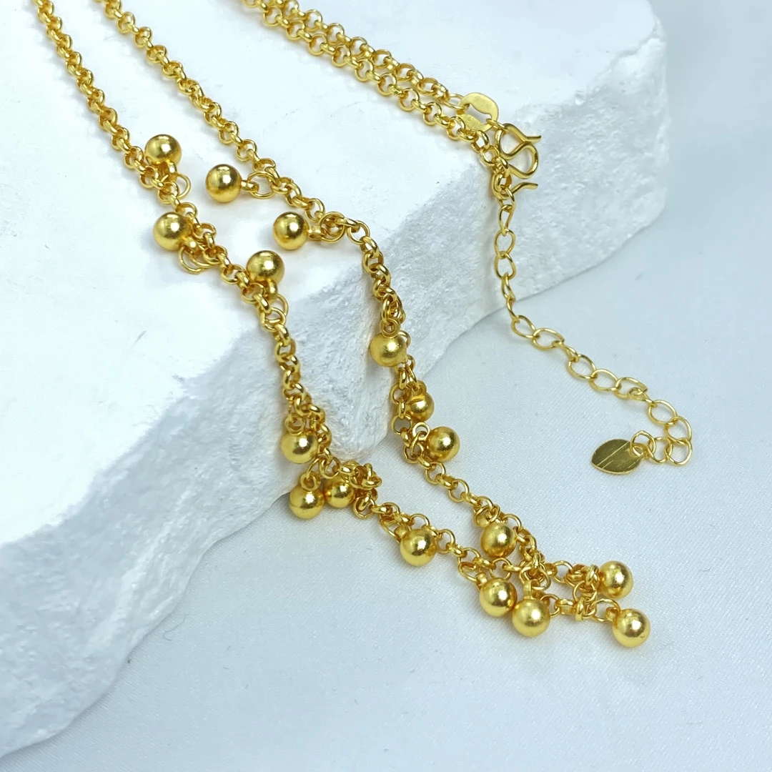 项链 B黄色圆珠项链多样性发货15110