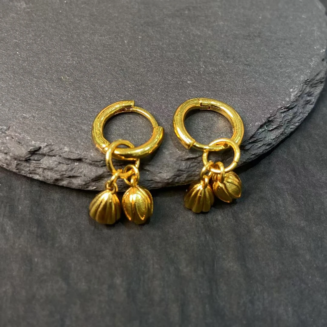 耳饰 YG黄色两世欢耳圈多样性发货0083