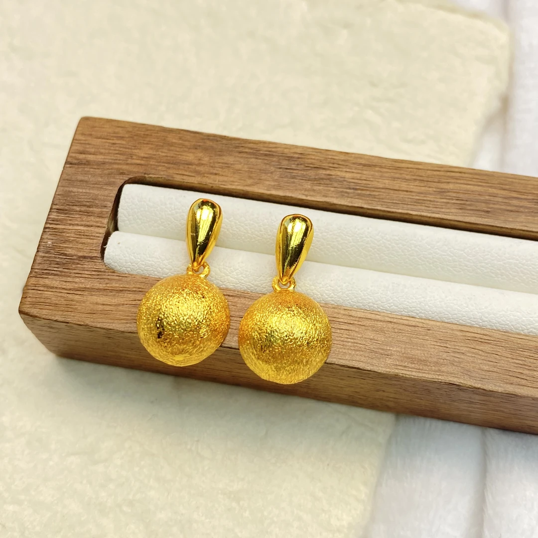 耳饰 B黄色磨砂蛋面耳钉多样性发货41099