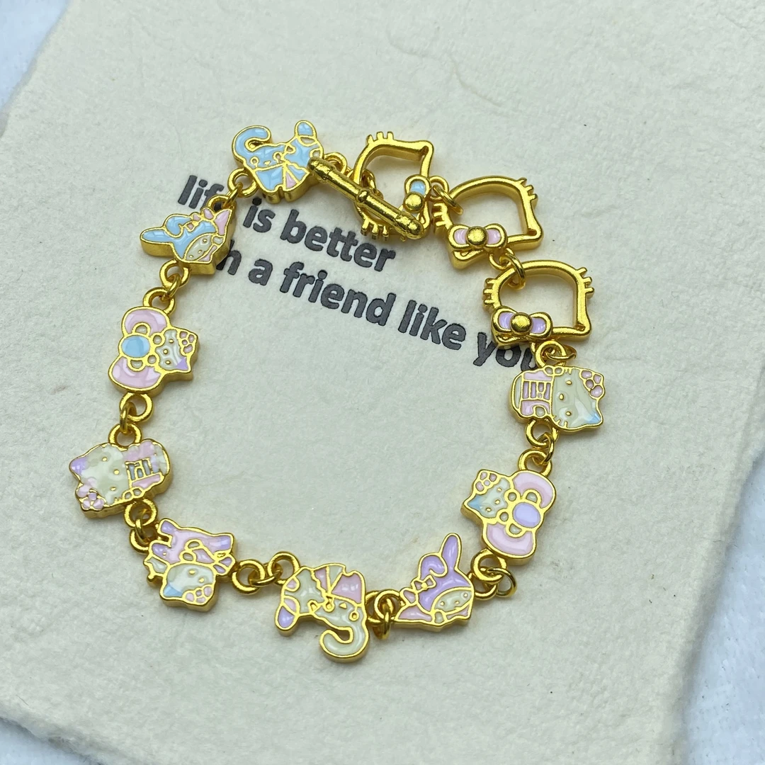 手链 C黄色猫猫手链多样性发货40496