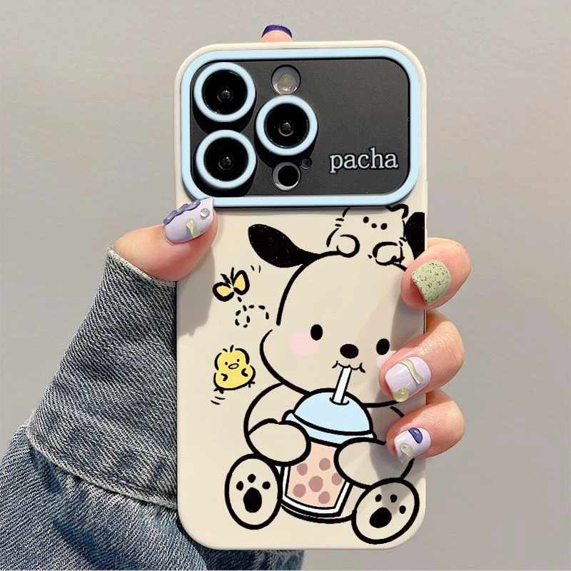 适用奶茶小熊新款视窗适用苹果14promax手机壳iPhone13pro12/11软