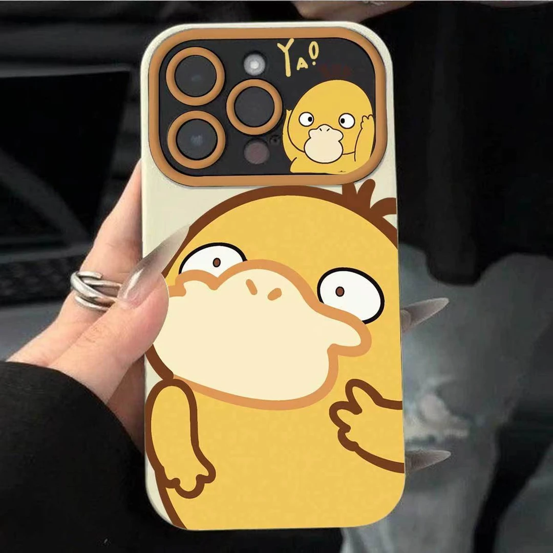 可达鸭大视窗苹果14promax手机壳iPhone13镜头全包12硅胶11软xs
