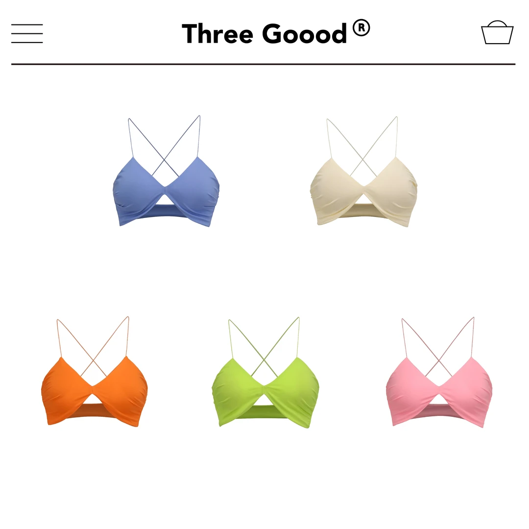 THREE GOOOD/三吉 夏季法式百搭打底露背吊带美背内搭 ST220345