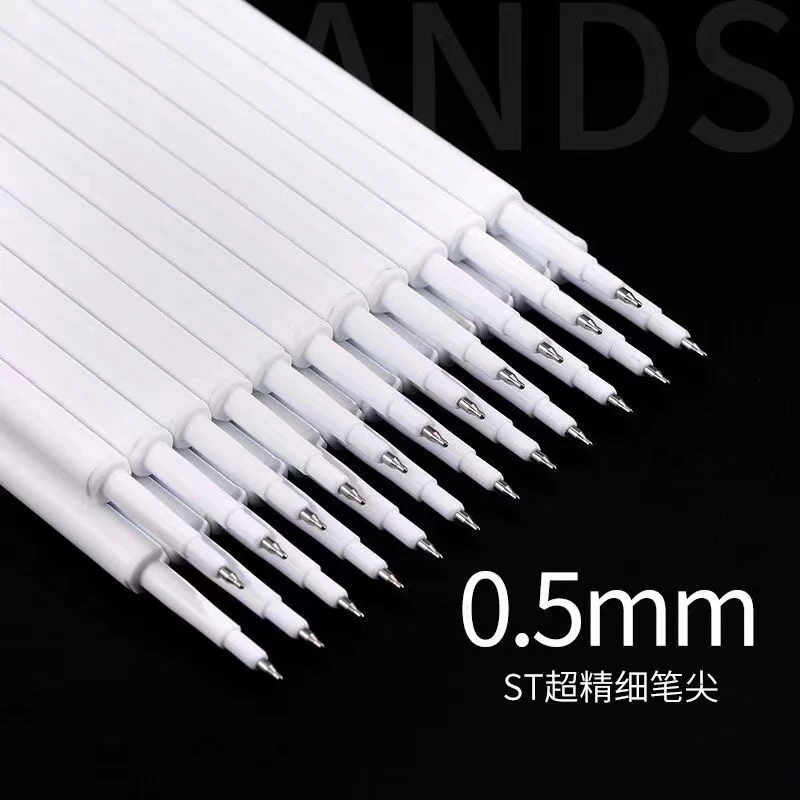 提拉笔专用笔芯圆珠笔替芯g2中性笔芯 欧标中性0.5mm按动顺滑速干