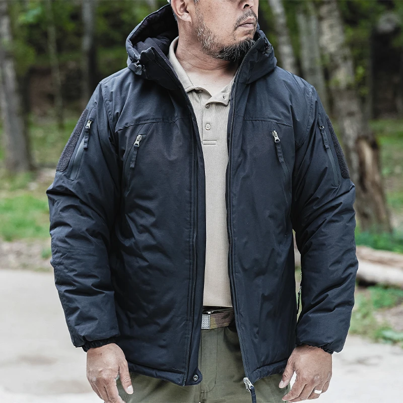 冬季户外男美式重型加绒战术棉服迷彩冬装棉衣加厚保暖极地防寒服