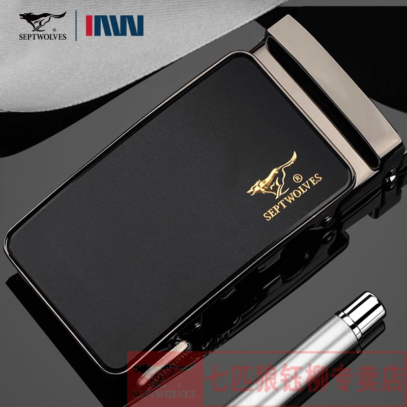 七匹狼皮带扣头自动扣合金皮带头适配3.5cm带身腰带头配件裤带头