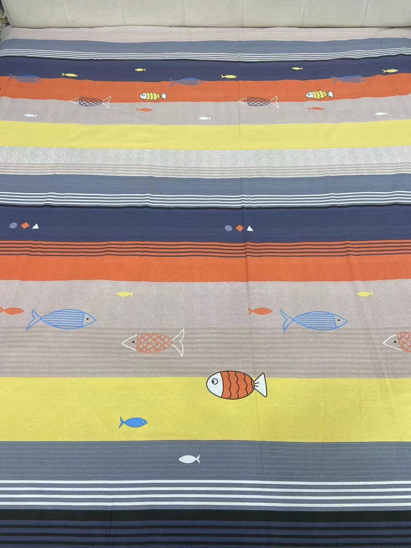 【快乐鱼】山东粗布微瑕双人床单2.3*2.4米（±5cm）