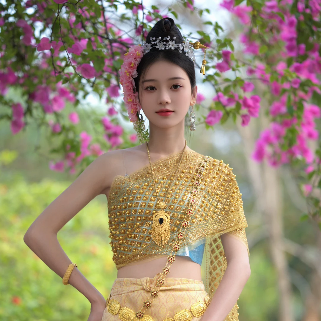 二号套装版纳傣族衣服云南服装女士民族风生活套装傣族演出服女款