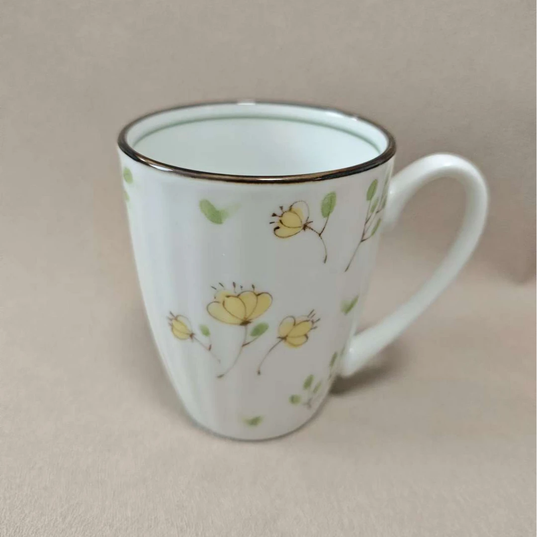 美浓烧和心马克杯釉下彩小清新