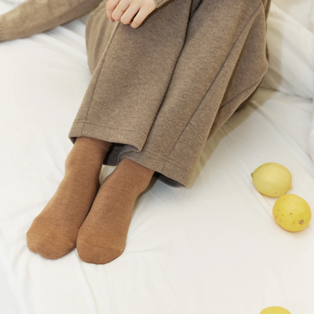 洪陵精纺羊绒袜全家福男女儿童款7407