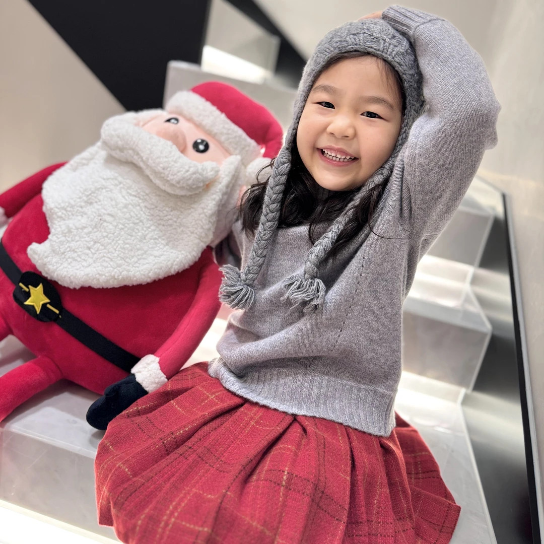 【多彩童年】男孩女孩纯羊绒儿童套头衫7433