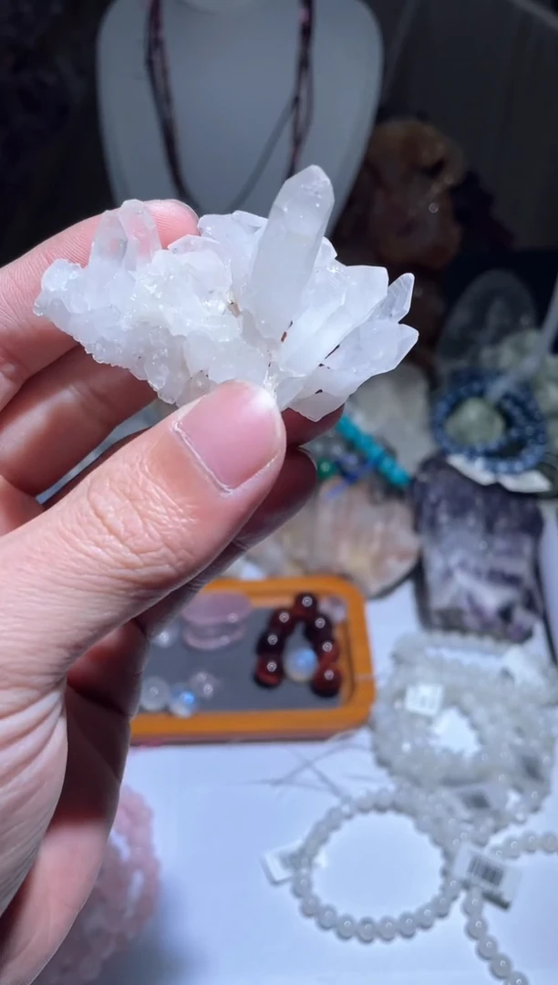 【闪购商品】水晶原石未镶嵌D39号白水晶晶簇原石