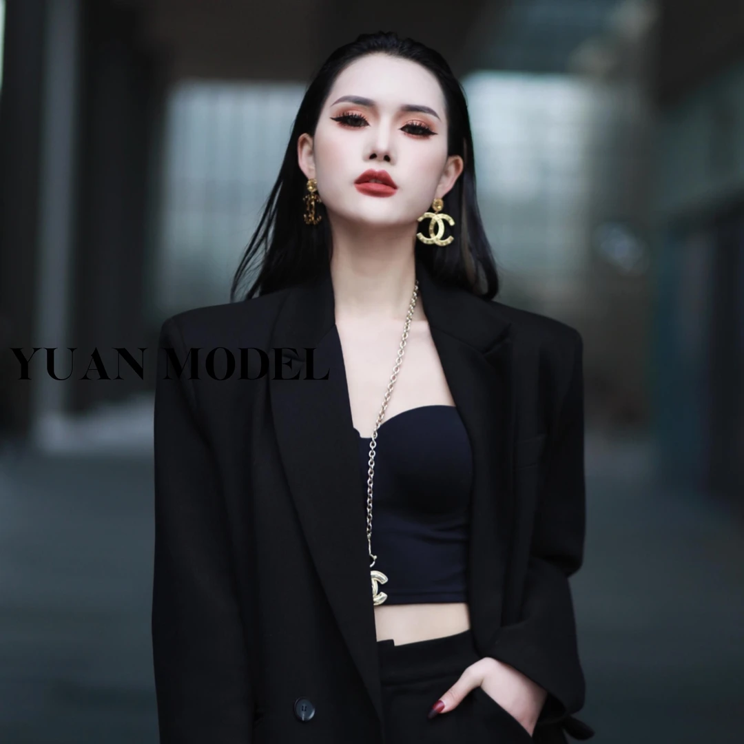 【YUAN MODEL】媛老板高定时尚经典美背媛老板同款 Y8888