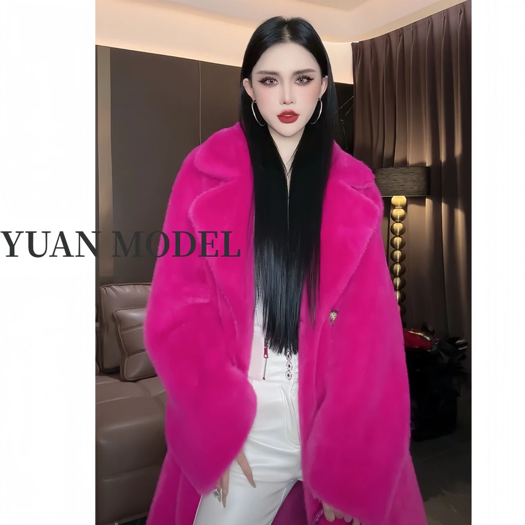 【YUAN MODEL】媛老板-高端欧货气场十足大衣草外套女装 112650