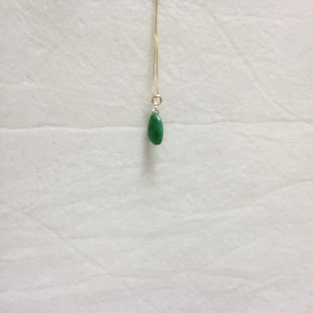 翡翠颈饰18K金镶嵌白来