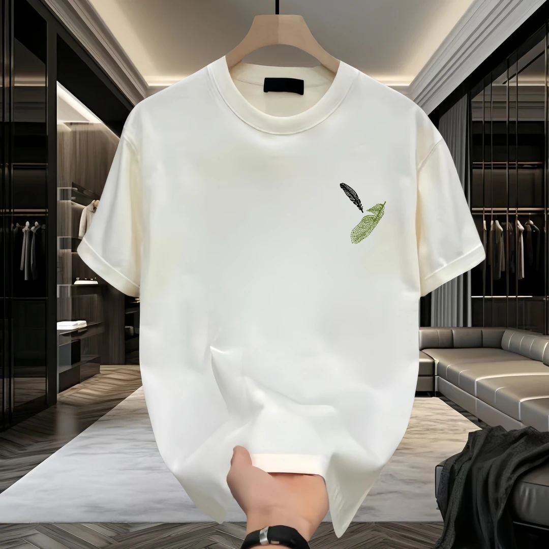 DIANRUO/殿若男士嘻哈短袖t恤夏季薄款潮牌宽松休闲印花半袖体恤