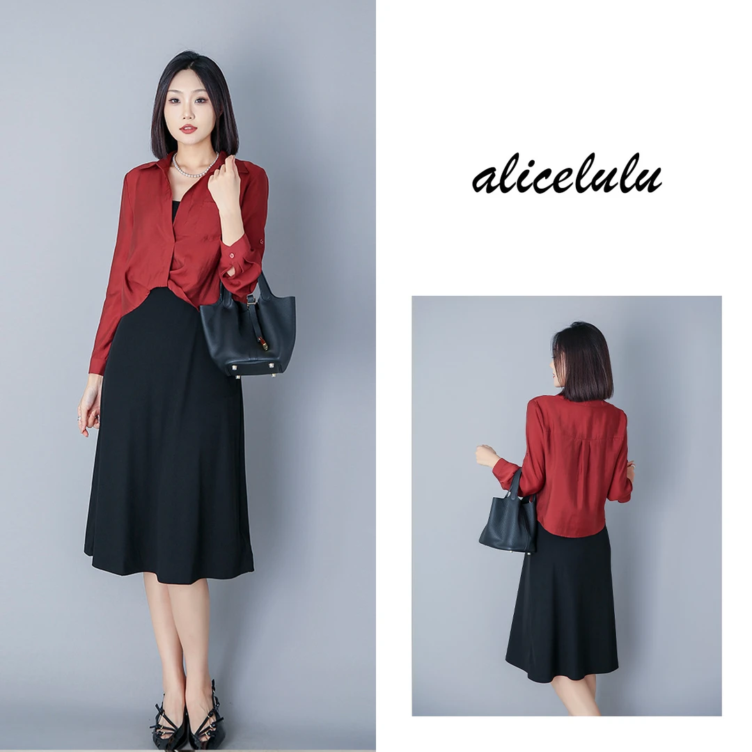 6 ALICE “早秋魔法”女装套装 轻盈衬衫 时髦层次 S2139146T