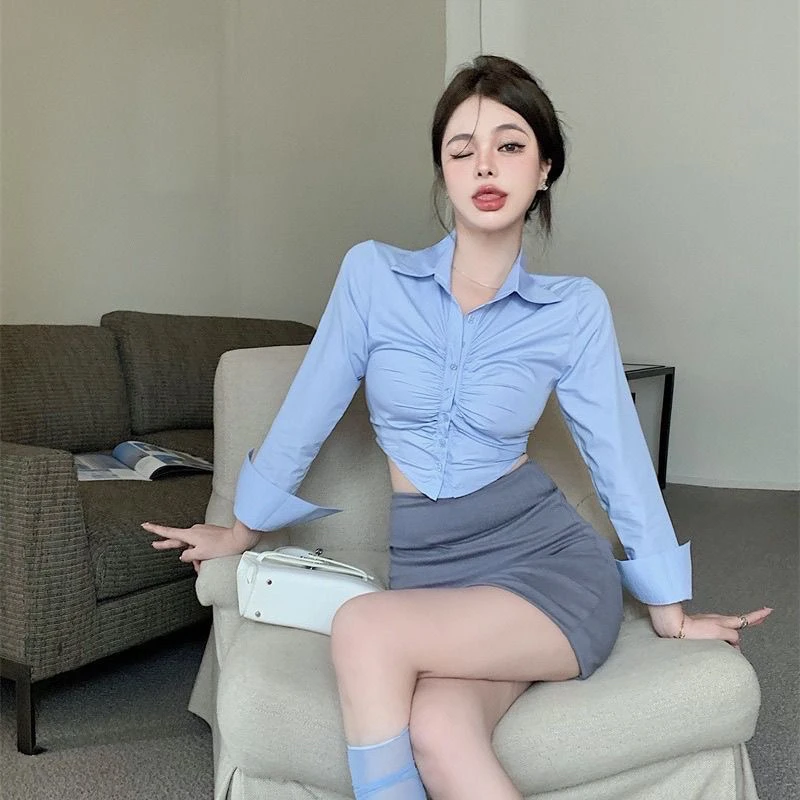 【娟娟家孤品】纯欲甜辣妹小香风上衣裙子套装（下单备注编号）