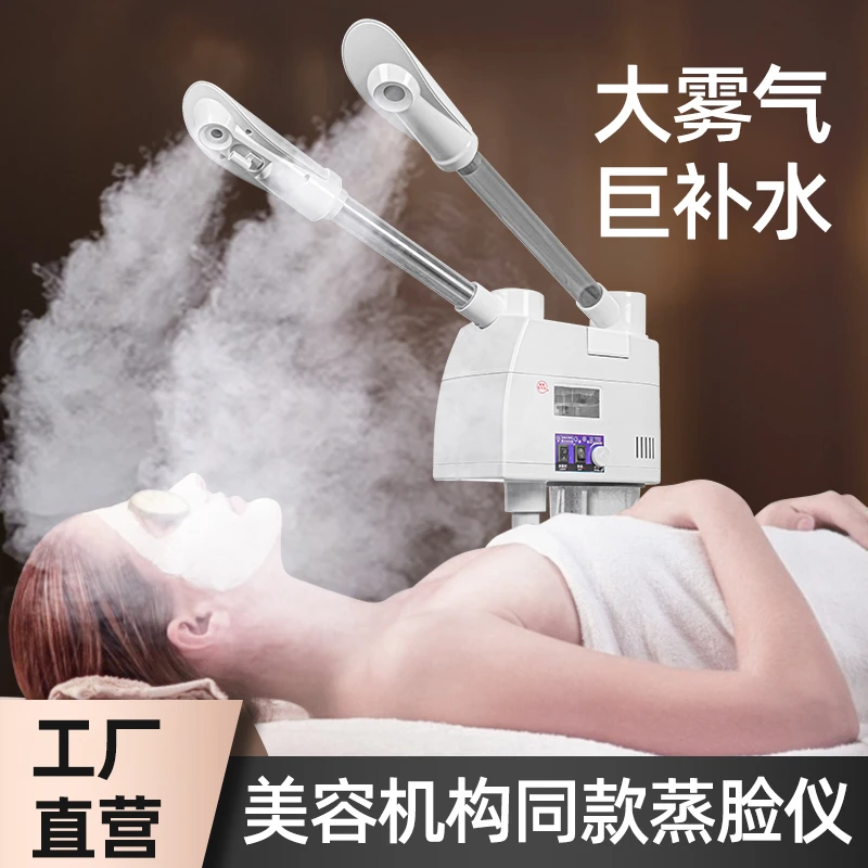泰东冷热喷雾机美容院家用补水可定时蒸脸器蒸汽双喷补水美容仪