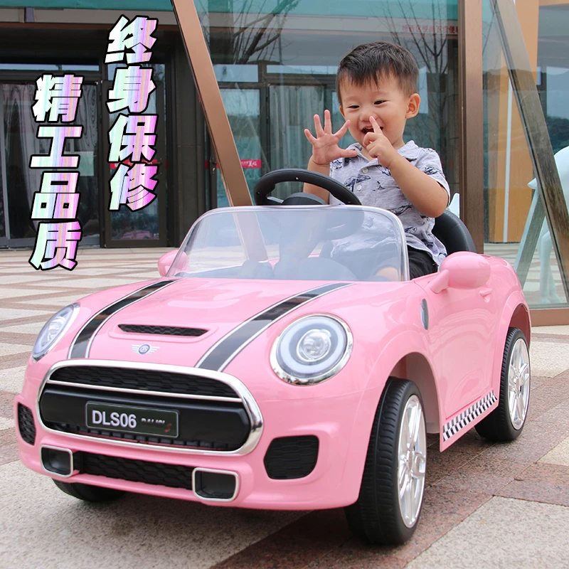 宝马mini儿童电动车坐人四轮汽车男女孩可遥控玩具车宝宝充电童车