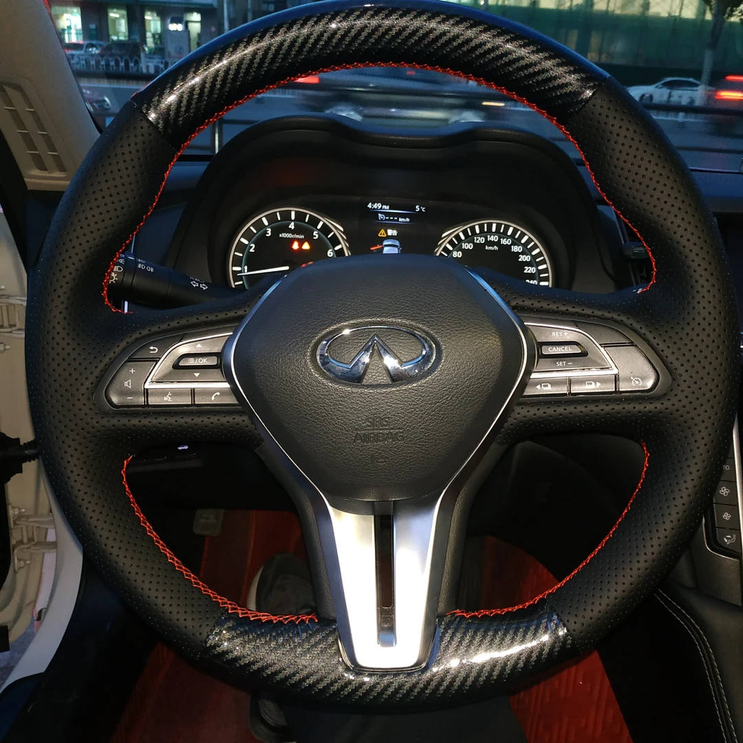 【全国包缝制 碳纤款】专车专用手缝方向盘把套 适用所有车型定制