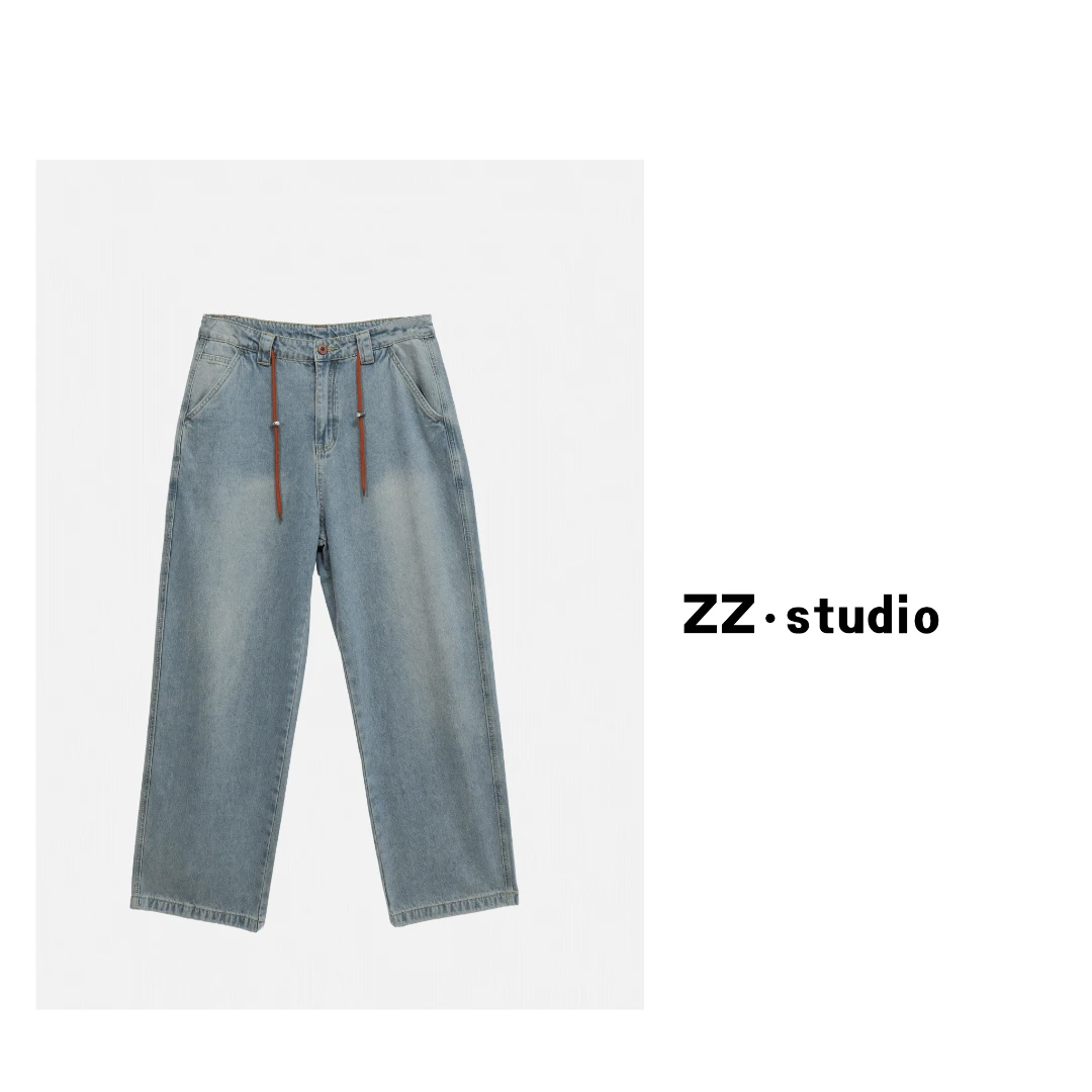 By张胖胖版型定制 复古休闲 夏季复古风水洗显瘦牛仔裤【清仓专属】