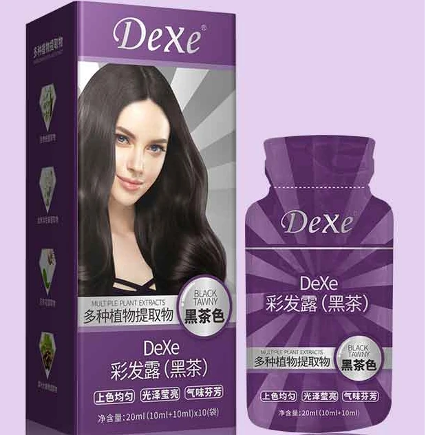 Lanla/兰拉植物泡泡染发剂遮盖白发懒人染发不伤发Dexe顺滑柔顺